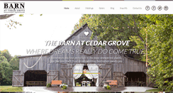 Desktop Screenshot of barnatcedargrove.com